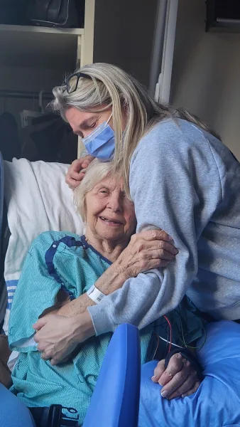Kirstin with her mom Sharon